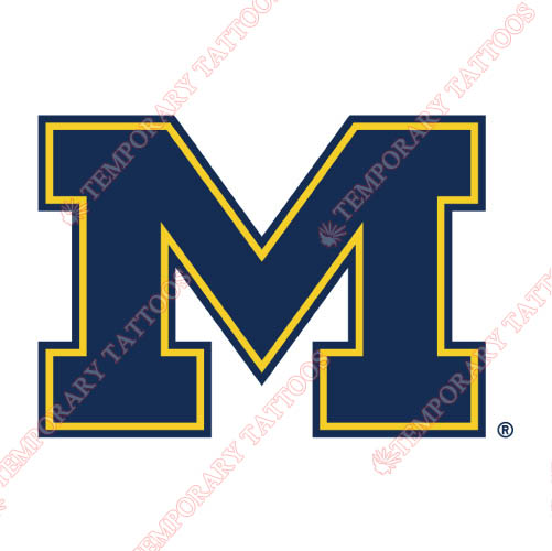 Michigan Wolverines Customize Temporary Tattoos Stickers NO.5069